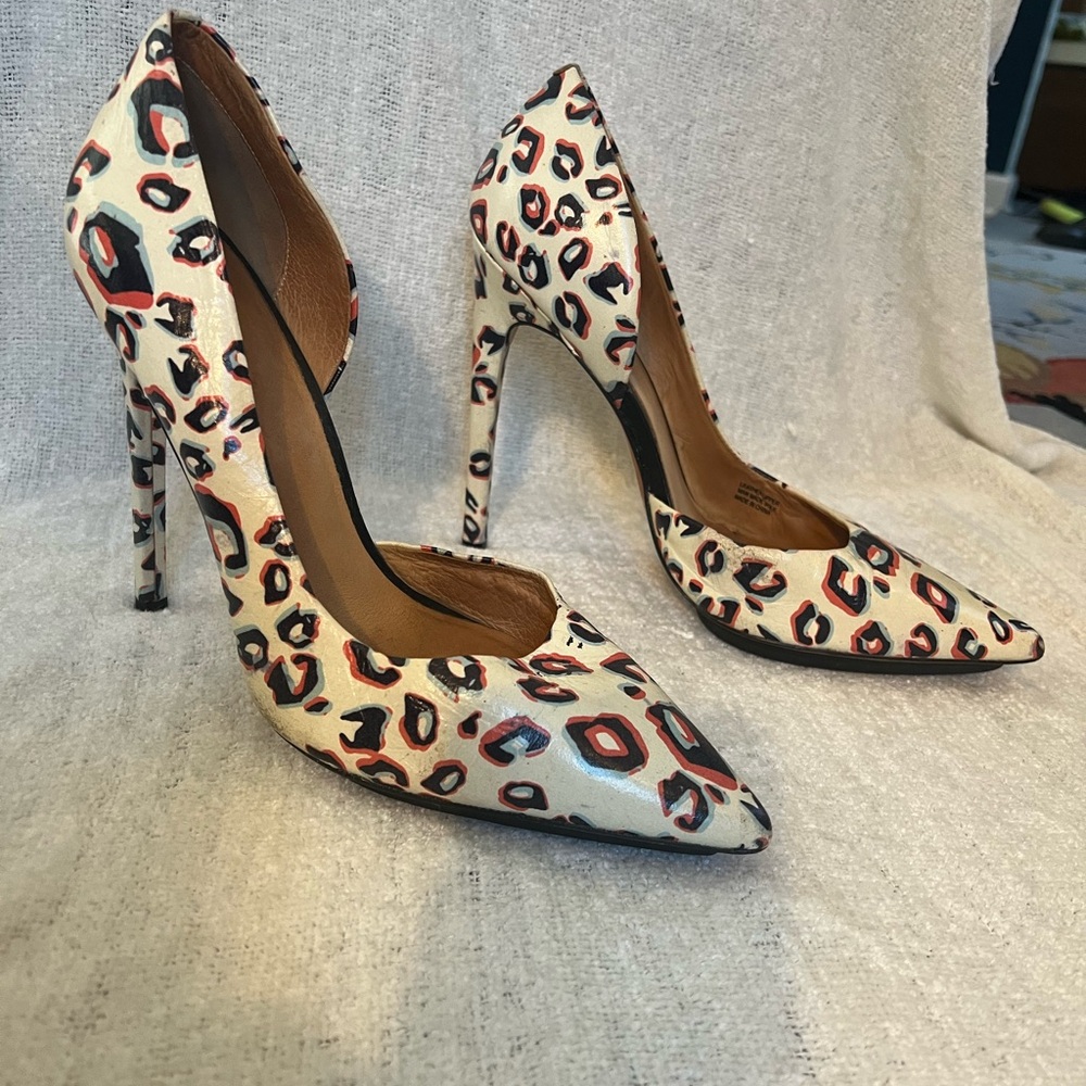 LAMB Leopard Print Women's Stilettos Heels
